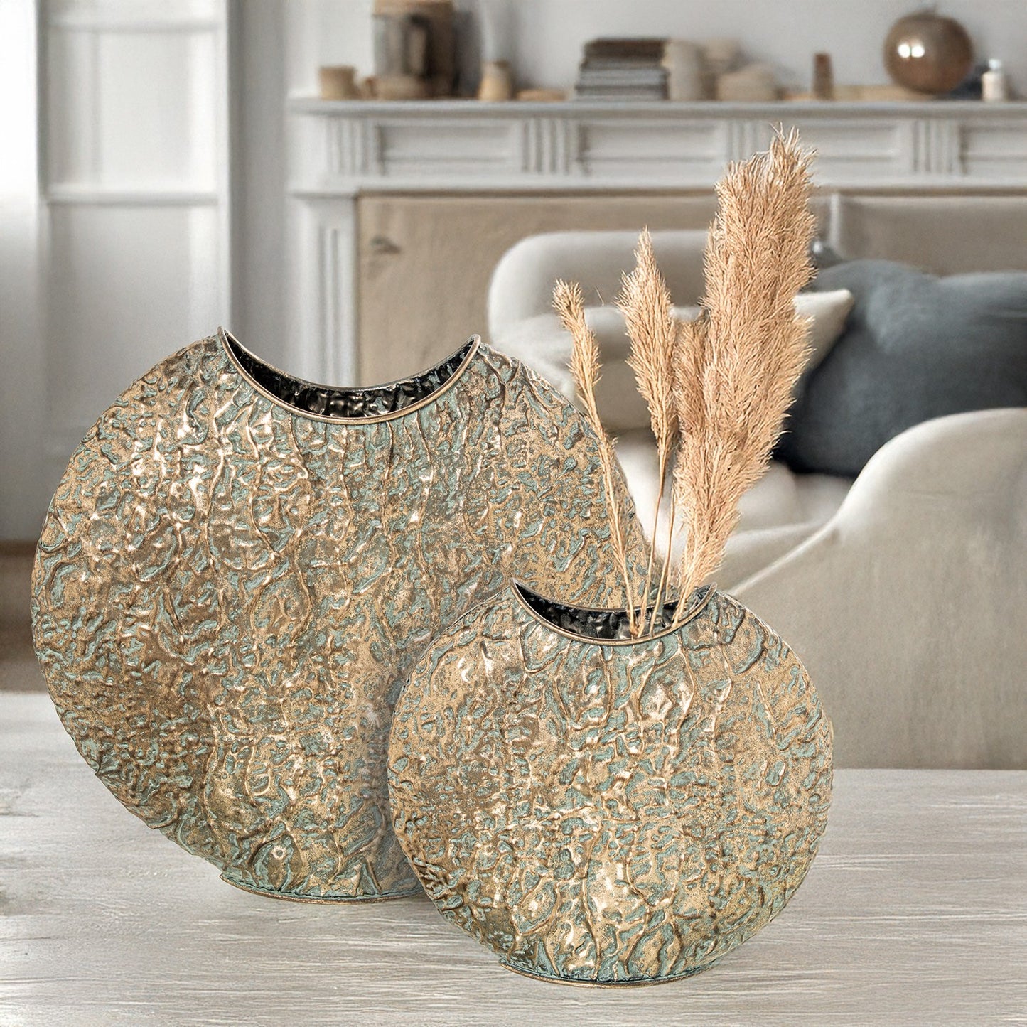 Vaso de Metal dourado Ref. 73072