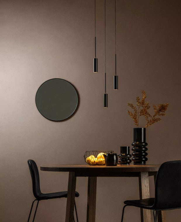 TUBULE - Pendant light - Ø 26 cm - LED - 3x7W 2700K - Black