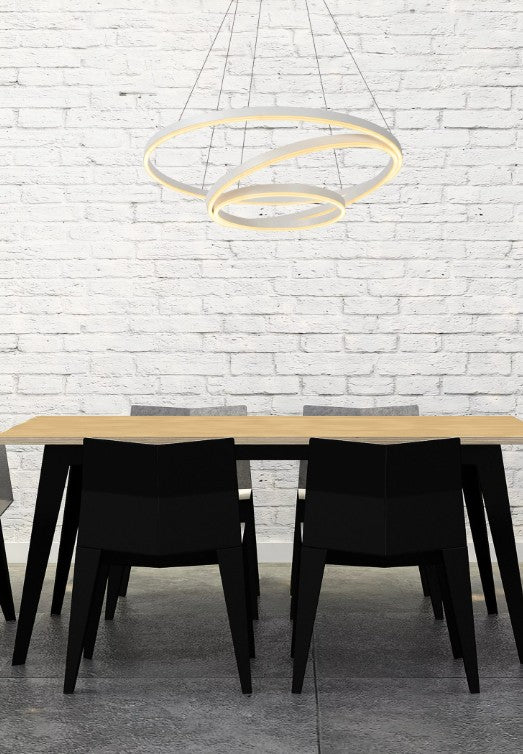 TRINITI - Pendant light - Ø 80 cm - LED Dim. - 3000K - White