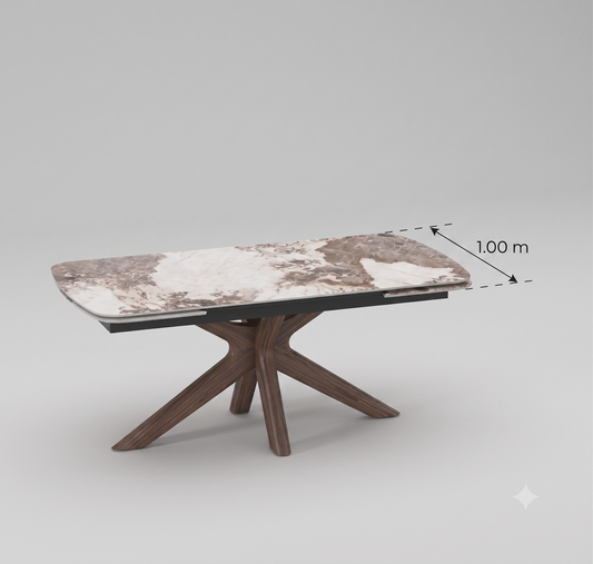 Mesa de jantar extensível Columba