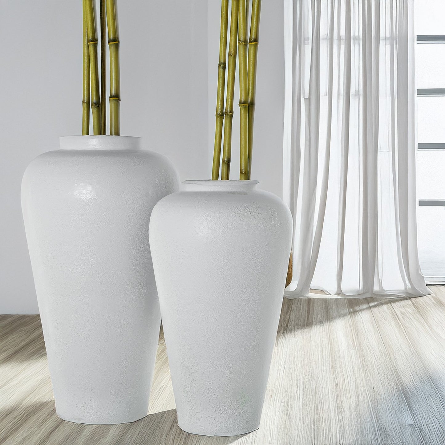 Vaso em ferro branco