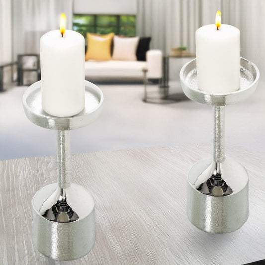 Set 4 Castiçal em alumínio Ref. 72574