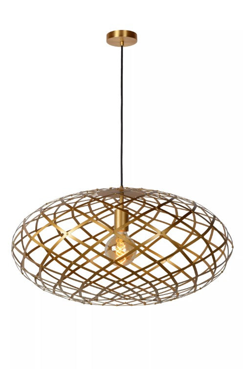WOLFRAM - Pendant light - Ø 65 cm - 1xE27 - Matt Gold / Brass