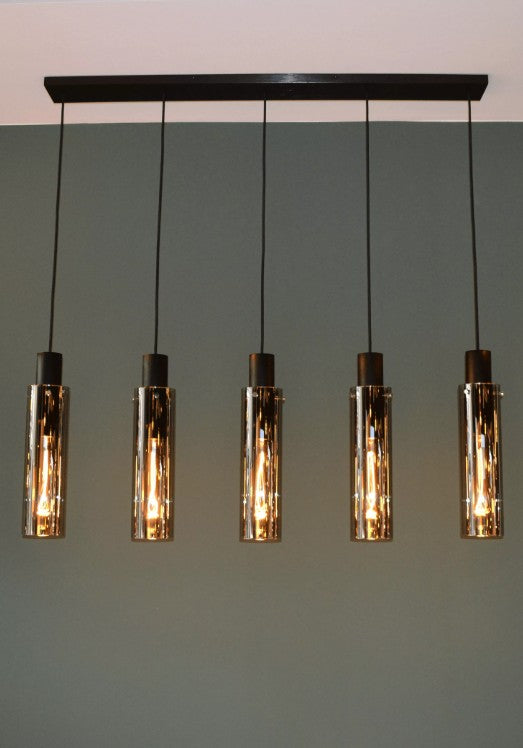 ORLANDO - Pendant light - 5xE27 - Smoke Grey