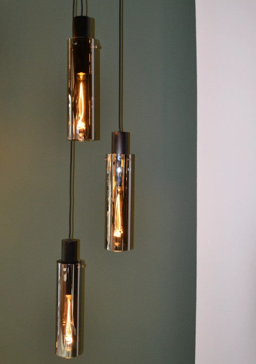 ORLANDO - Pendant light - Ø 32 cm - 3xE27 - Smoke Grey
