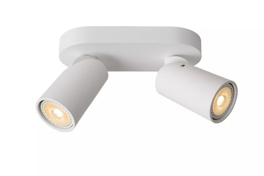 XYRUS - Ceiling spotlight - LED Dim to warm - GU10 - 2x5W 2200K/3000K - White