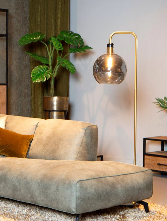 JULIUS - Floor lamp - Ø 28 cm - 1xE27 - Smoke Grey