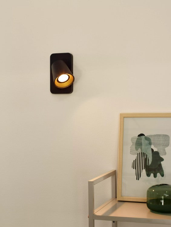TURNON - Wall spotlight - LED Dim to warm - GU10 - 1x5W 2200K/3000K - Black