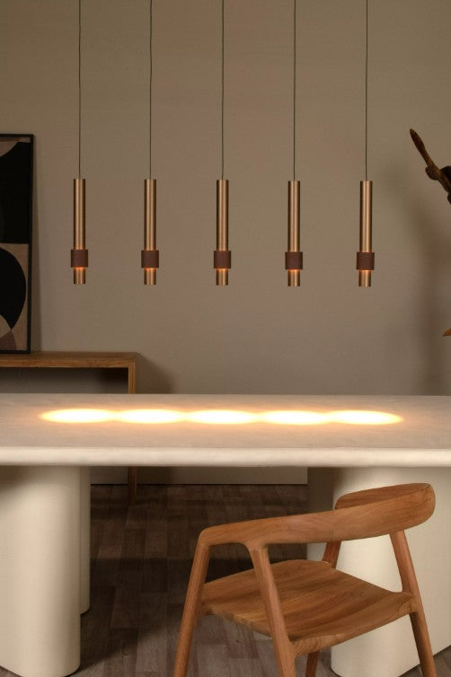 MARGARY - Pendant light - LED - 5x5W 2700K - Coffee