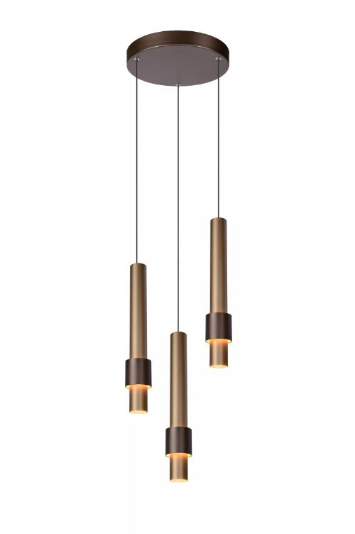 MARGARY - Pendant light - Ø 28 cm - LED - 3x5W 2700K - Coffee