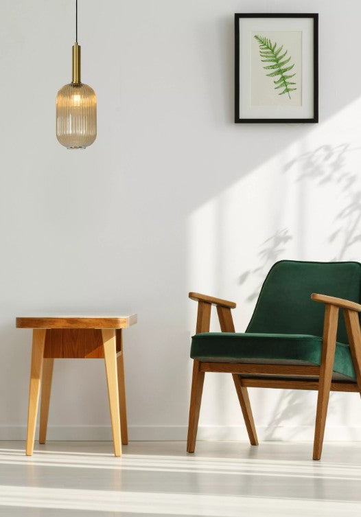 MALOTO - Pendant light - Ø 20 cm - 1xE27 - Amber