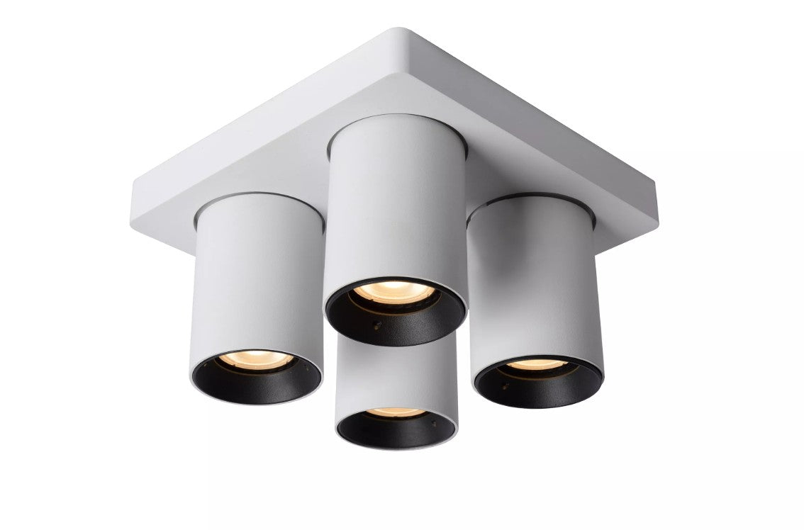 NIGEL - Ceiling spotlight - LED Dim to warm - GU10 - 4x5W 2200K/3000K - White