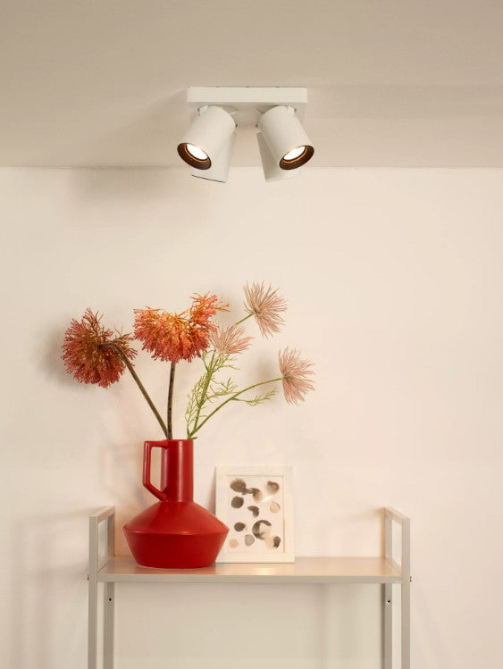 NIGEL - Ceiling spotlight - LED Dim to warm - GU10 - 4x5W 2200K/3000K - White