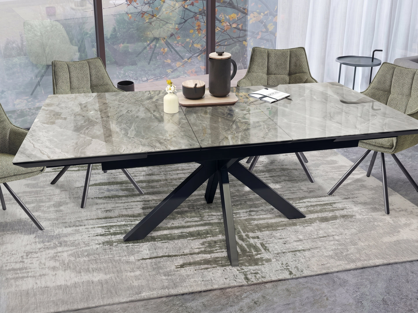 Mesa de jantar extensível Leo
