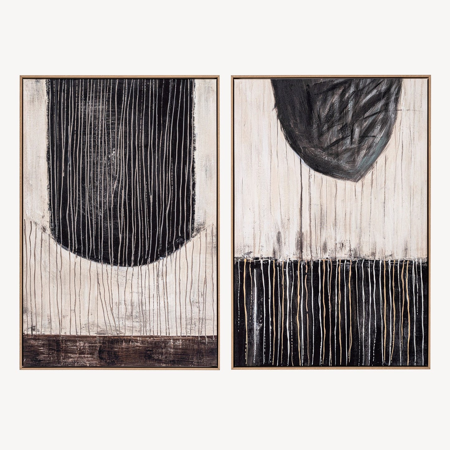 Conjunto de 2 pinturas a óleo REF: 11325/11326