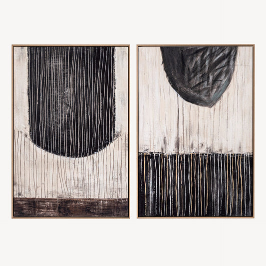 Conjunto de 2 pinturas a óleo REF: 11325/11326