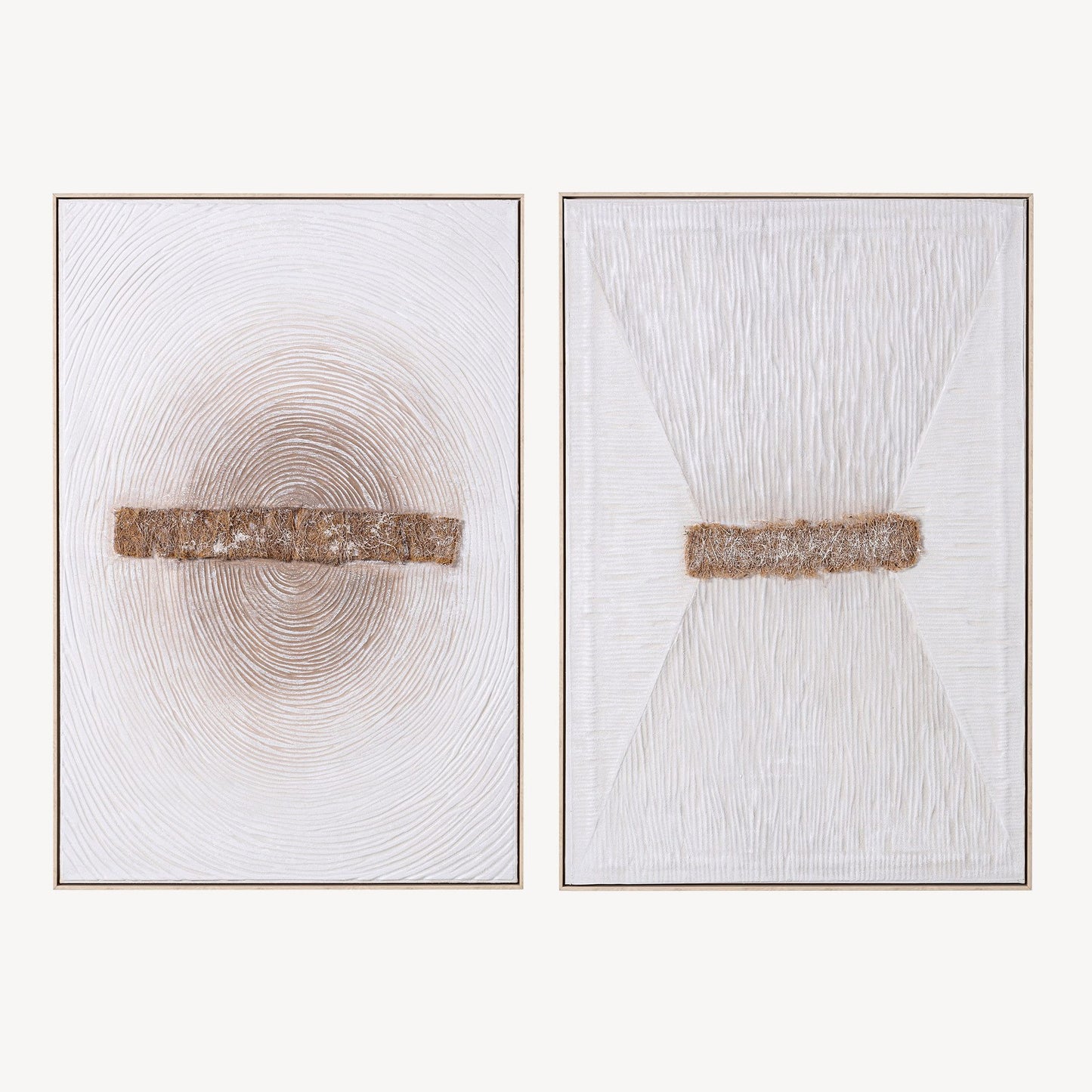 Conjunto de 2 pinturas a óleo