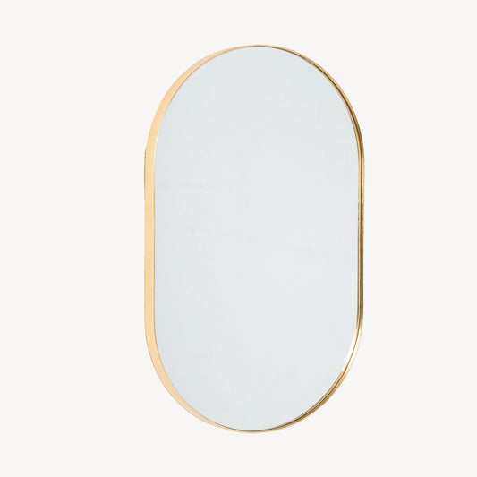 Espelho oval em resina dourada, 150 x 80 cm  REF: 5018-6