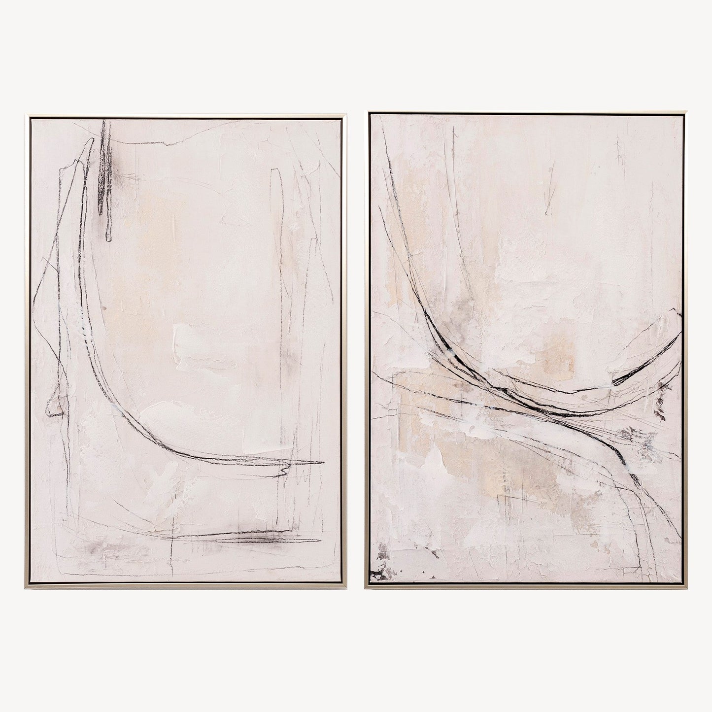 Conjunto de 2 pinturas a óleo REF: 11452/11453
